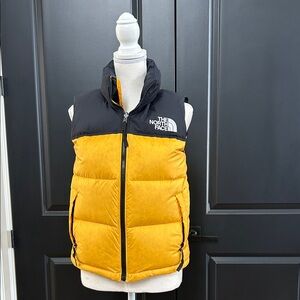 The North Face Black and Yellow Vest